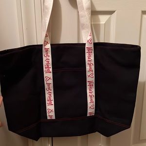 Victoria secret navy tote bag